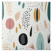Modern Retro Boho Abstract Collectie Tegeltje (Voorkant)