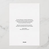 Modern Retro Bold Typografie Fotografie Kerst Folie Feestdagenkaart (Achterkant)