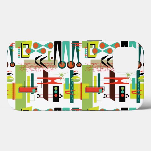 Modern Retro Case-Mate iPhone Case (Achterkant (horizontaal))