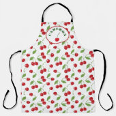 Modern Retro Cherry Pattern Personalized Schort (Voorkant)