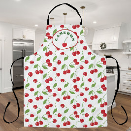 Modern Retro Cherry Pattern Personalized Schort