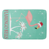 MODERN  RETRO CHRISTMAS FLAMINGO BADMAT (Voorkant)
