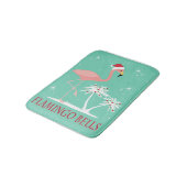 MODERN  RETRO CHRISTMAS FLAMINGO BADMAT (Gekanteld)