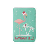 MODERN RETRO CHRISTMAS FLAMINGO BADMAT (Voorkant Verticaal)