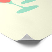 Modern Retro Cocktails Home Bar Poster (Hoek)