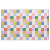 Modern Retro Colorful Checkered Pattern Stof (Fat Quarter)