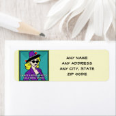 Modern Retro Cool Witch Meme Colour Pop Art Etiket (Insitu)