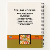 Modern Retro Custom Favoriete College Recept Boek (Achterkant)