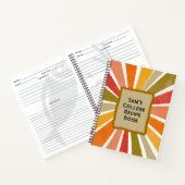 Modern Retro Custom Favoriete College Recept Boek (Binnen)