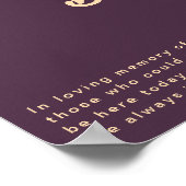 Modern Retro | Donkere Paars Deze kaars branden Poster (Hoek)