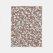 Modern retro dots pattern fleece deken (Voorkant)