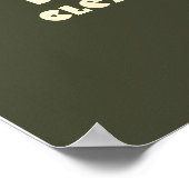 Modern Retro Earth Tone Geometric Poster (Hoek)