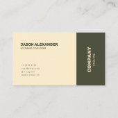 Modern Retro Earth Tone Geometric Visitekaartje (Achterkant)