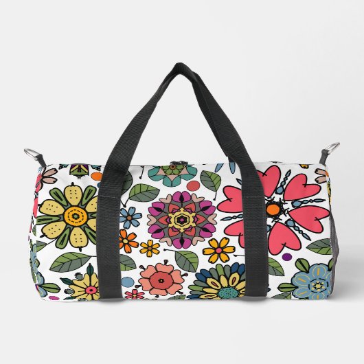 Modern Retro Floral Drawing Seamless Pattern Art Plunjezak (Voorkant)