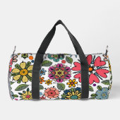 Modern Retro Floral Drawing Seamless Pattern Art Plunjezak (Achterkant)