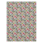 Modern Retro Floral Drawing Seamless Pattern Art Tafelkleed (Voorkant)