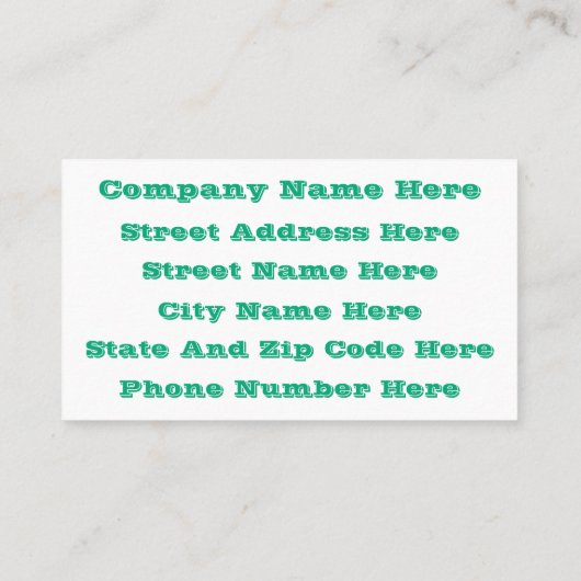 Modern Retro Floral Drawing Seamless Pattern Art Visitekaartje (Achterkant)