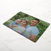 Modern Retro Font+Stars Happy Nieuwjaar Foto Folie Feestdagenkaart (Gedraaid)