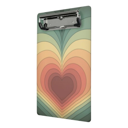 Modern Retro Funky Romantisch Schattige Mini Klemb Mini Klembord (Angled2)