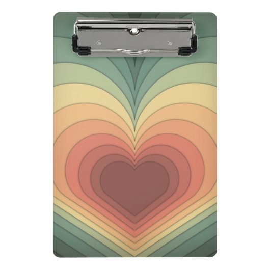 Modern Retro Funky Romantisch Schattige Mini Klemb Mini Klembord (Voorkant)