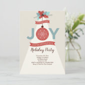 Modern Retro Geometric Kerstmis Kaart (Staand voorkant)