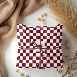 Modern Retro geruit patroon aangepast monogram Tissuepapier