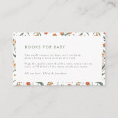 Modern Retro Groovy Books voor Baby Floral Informatiekaartje (Voorkant)