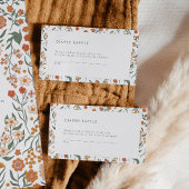 Modern Retro Groovy Diaper Raffle Informatiekaartje