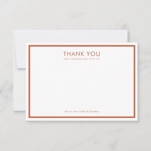 Modern Retro Groovy Floral Baby shower Bedankkaart (Voorkant)