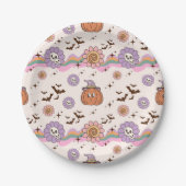 Modern Retro Groovy Fun Halloween Papier Bord (Voorkant)