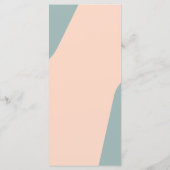 Modern retro groovy wedding template menu (Achterkant)