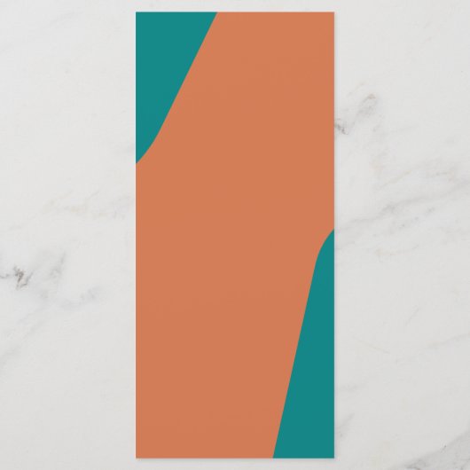 Modern retro groovy wedding template menu (Achterkant)