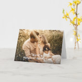 Modern Retro heeft een magische nieuwjaarsfoto Kaart (Gele Bloem)