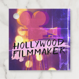 Modern Retro Hollywood Filmmaker in het Roze Bedankjes Labels