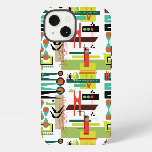 Modern Retro iPhone Hoesje (Achterkant)