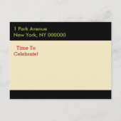 Modern retro kleurrijk Afstuderen Save the date Aankondigingskaart (Achterkant)