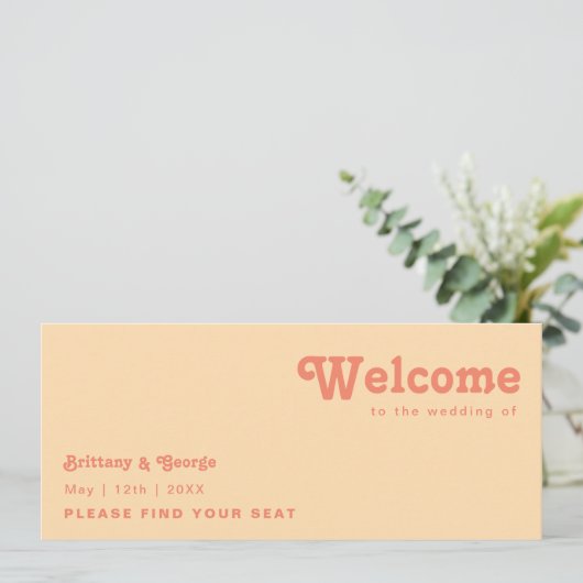 Modern Retro | Koptekst van de Oranje Cream-startk (Staand voorkant)