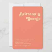 Modern Retro | Koraal Casual koraalkorren bruiloft