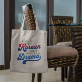 Modern Retro Korean Drama Lover Funny Personalized Tote Bag