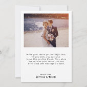 Modern Retro Lettering Flat Foto bedankt (Achterkant)