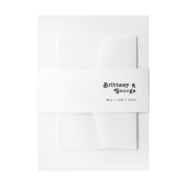 Modern Retro Lettering Invitation Belly Band Uitnodigingen Wikkel (Voorkant Voorbeeld)