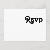 Modern Retro Lettering Song Request RSVP Briefkaar Briefkaart (Voorkant)