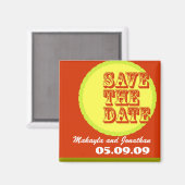 Modern-Retro Lettertypen & Kleuren Magneet (Voorkant / Achterkant)