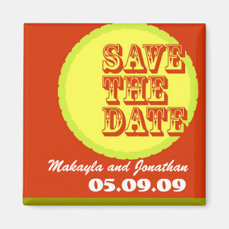 Modern-Retro Lettertypen & Kleuren Magneet