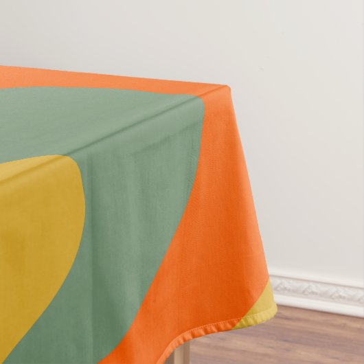 Modern Retro Liquid Swirl Multicolor Abstract Tafelkleed (Voorbeeld)