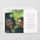 Modern RETRO Mastered IT 2 Foto afstuderen Aankondiging (Achterkant)