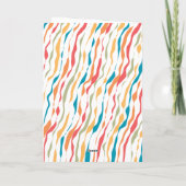 Modern Retro Merry Christmas Wish Photo Folded Kaart (Achterkant)