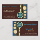 Modern Retro met Logo of Foto Business per Visitekaartje (Voorkant / Achterkant)