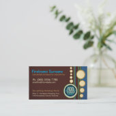 Modern Retro met Logo of Foto Business per Visitekaartje (Staand voorkant)