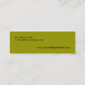 Modern Retro MiniCard Mini Visitekaartje (Achterkant)